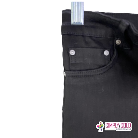 Tractr Women's Jegging Pants Black Jeans Denim Stretch Mid-Rise Flat Front 6/28 - Picture 4 of 9